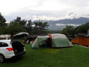 Camped in Liechenstein in Mittagspitze
