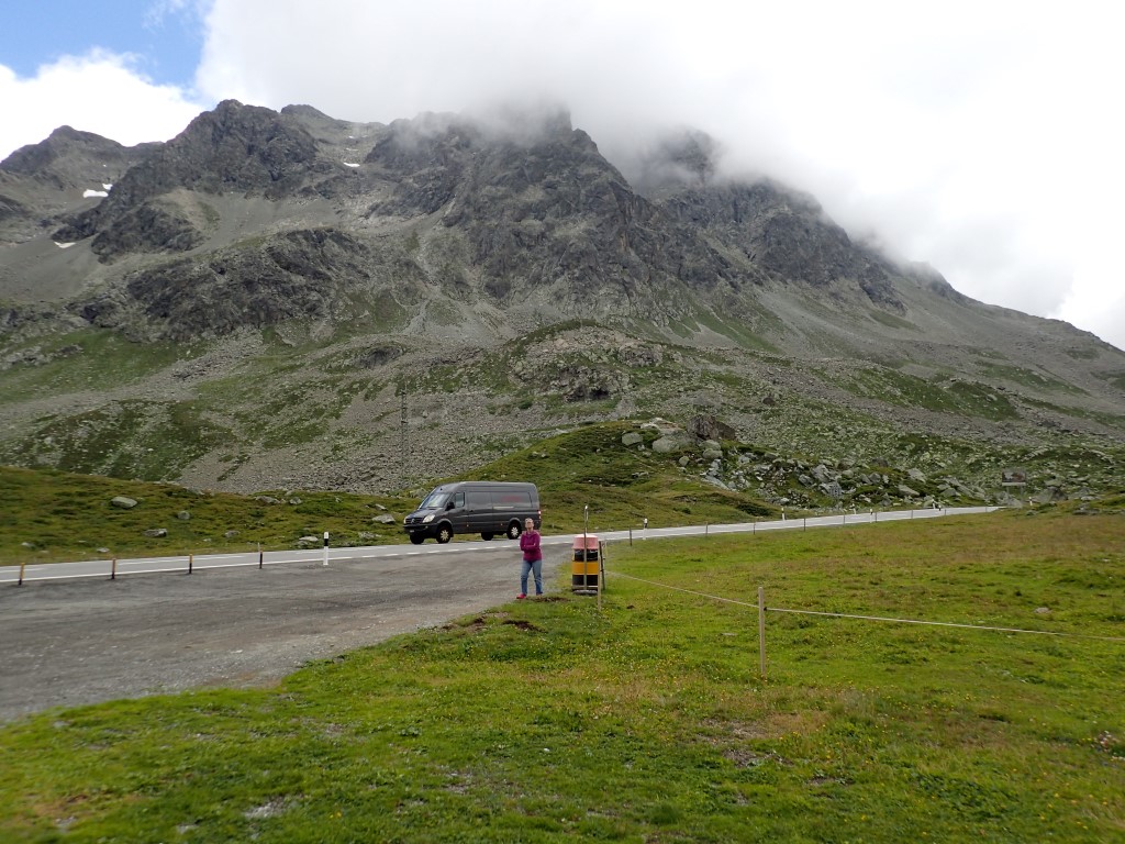 At 2500 metres on a pass in Switzland