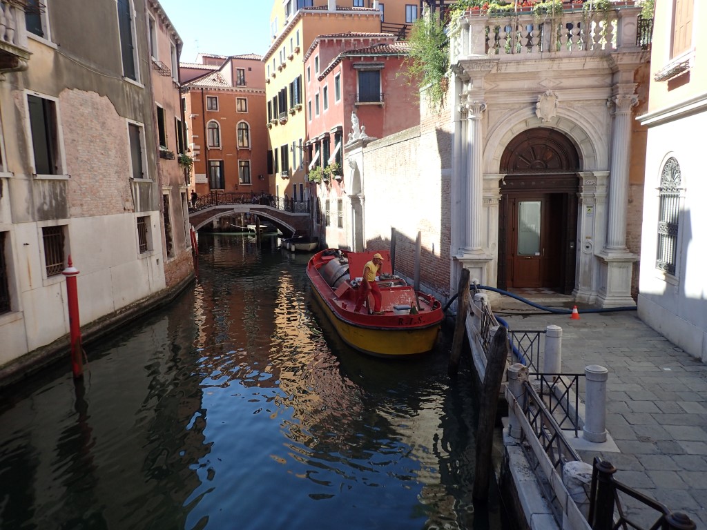 Pumping the septic tanks in Venice