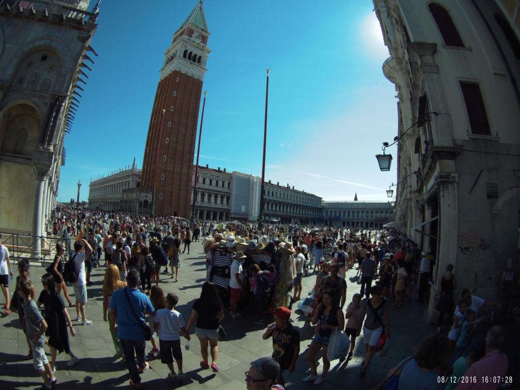 San Marco square packed with people