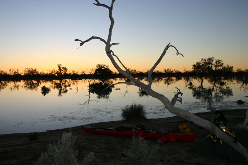 sunset kayak cooper creek