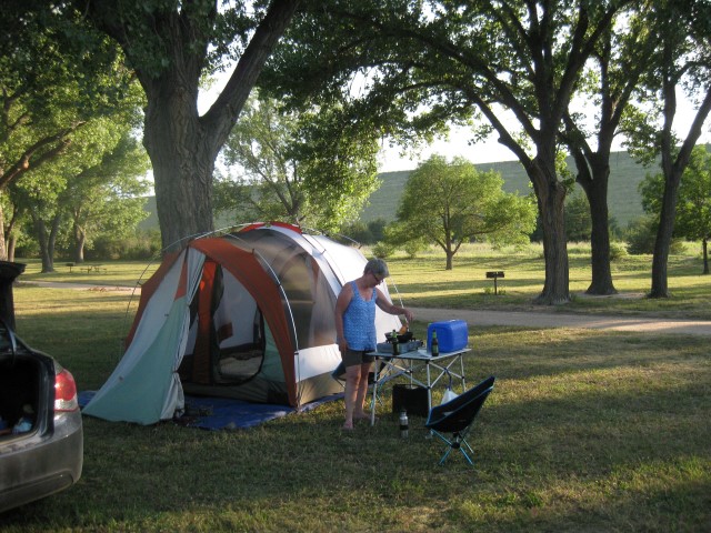 Camped at Lake Ogallala