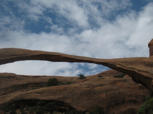 Landscape arch so thin and close to collapse