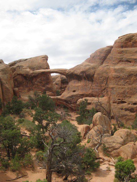 Double D arches in Northern Arches National Park