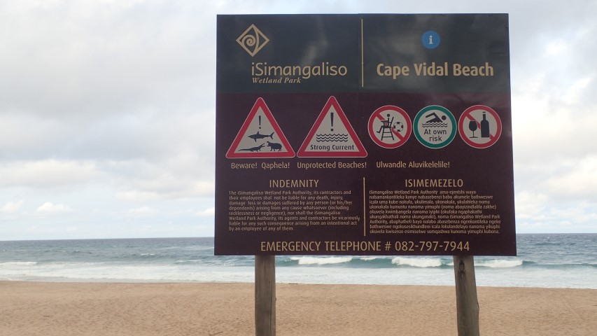 It is fine to swim just watch out for the Hippos,sharks,crocs and rips...