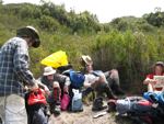 stopped for lunch port davy track south west tasmania