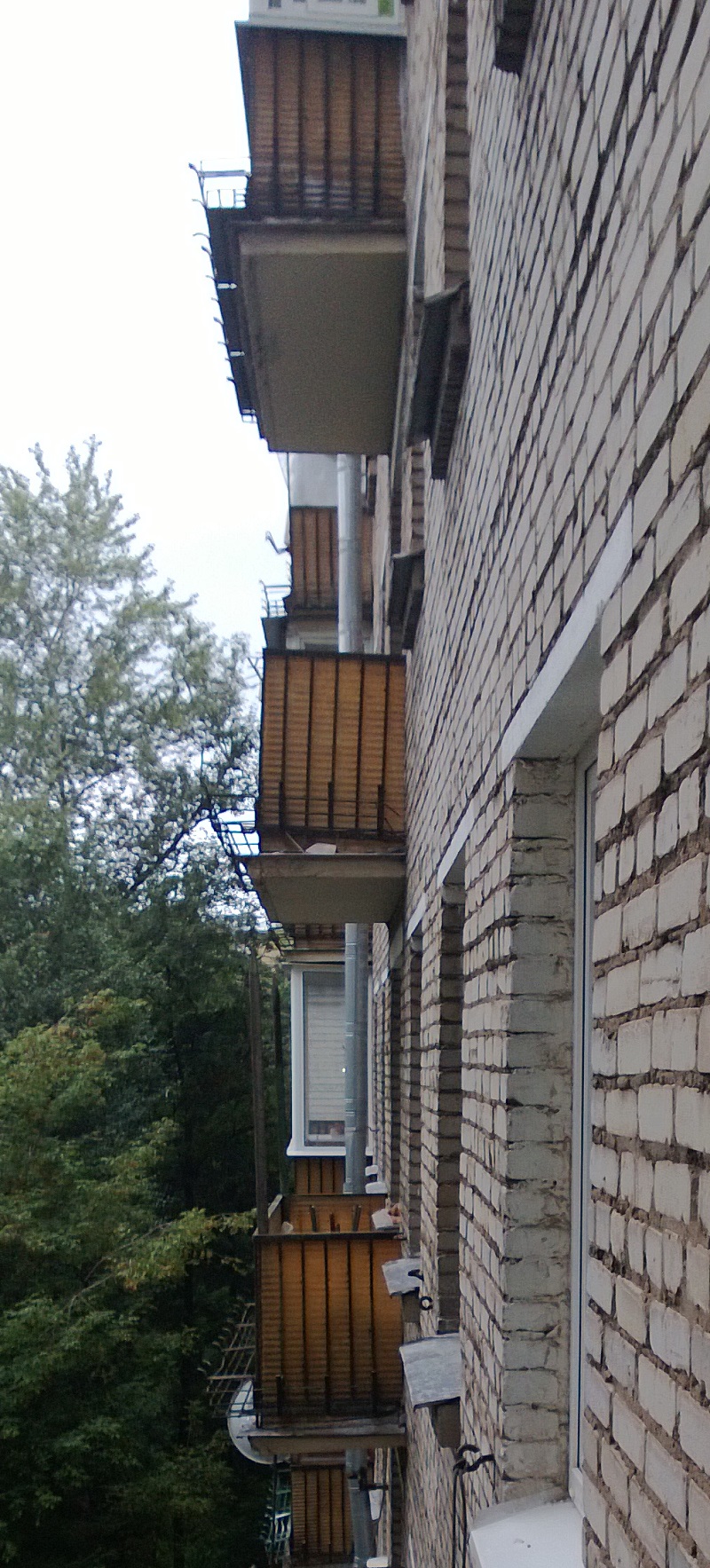 Rusting balconies